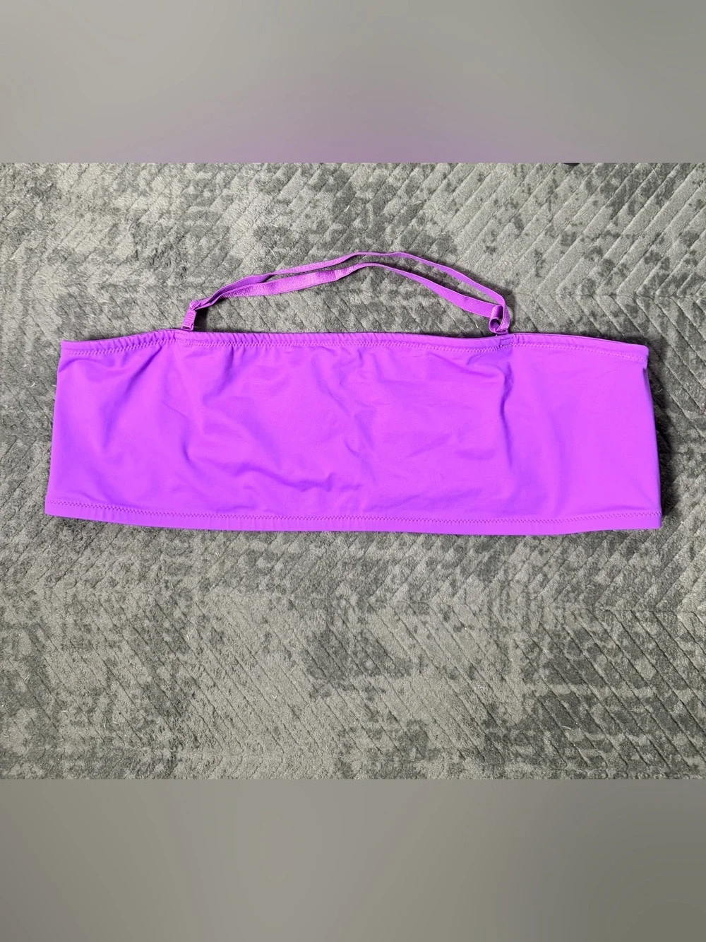 Skims Signature Swim Bandeau Bikini Top – 4X – Purple – NWT